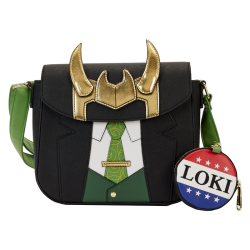 Loungefly - Marvel - Borsa a Tracolla Loki for President Cosplay With Coin Bag - MVTB0155